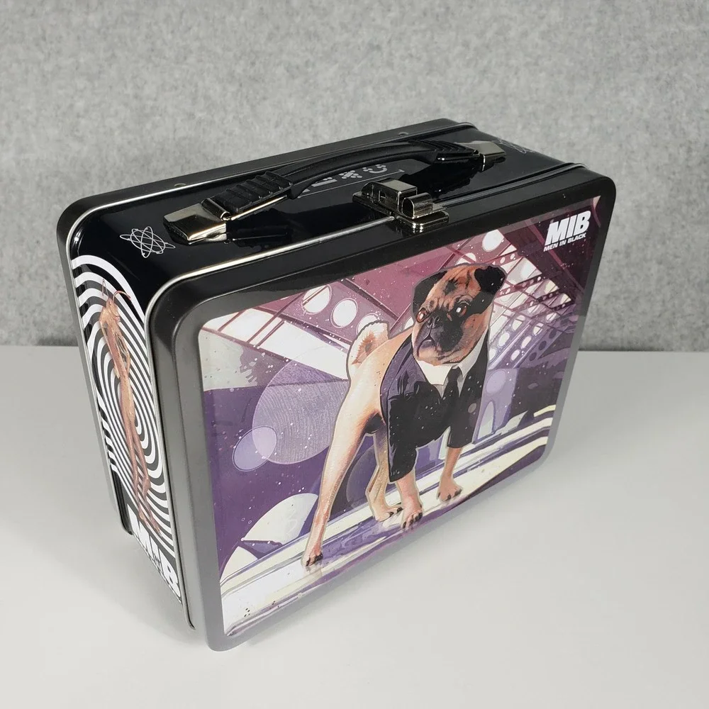 Men in Black MIB Frank the Pug Tin Lunch Box Movie Memorabilia Sci-Fi Collectibl